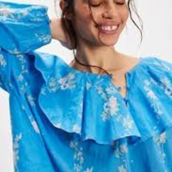 Free People Camilla Printed Blouse NWT * - Picture 3 of 7